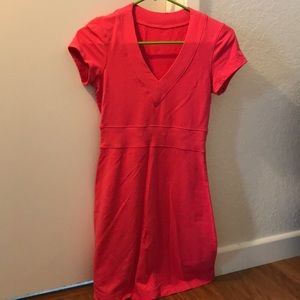 Lululemon pink v-neck dress